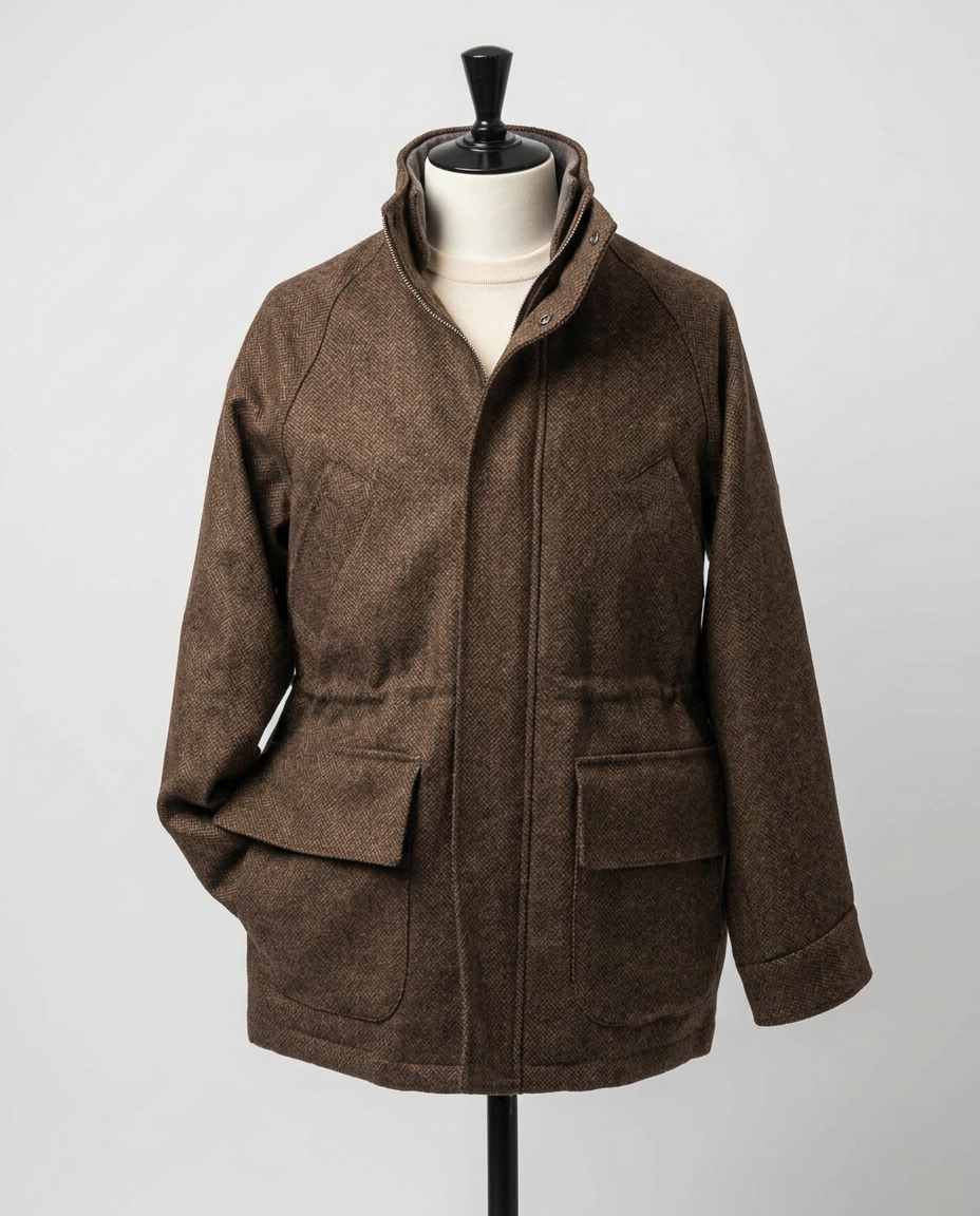 Jacket in walnut